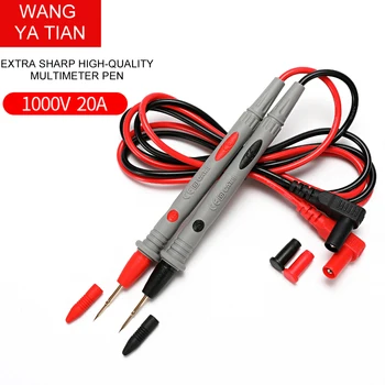 1 Par 20A Amperemeter Test Ledningen Nyttige Universelle Multimeter Multi Meter Voltmeter Føre Sonden Wire Kabel-Pen med 1 par Klemme