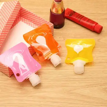 1 Stk Mini Søde Frugt Genpåfyldelige Flasker Kosmetisk Creme Til Rejsende Bærbare Tom Shampoo Lotion Container Rejser Opbevaring