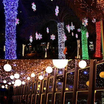 10M Flasher Strip Light 100 LED String Lys Christmas Tree Dekoration Lys til Fest, Bryllup, Jul Haven væglamper