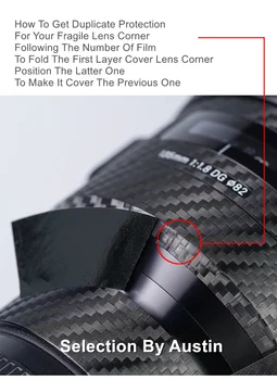 150-600 mm Linse Hud Wrap Film For Sigma 150-600 DG DN Linse Vagt Decal Sticker Guard Anti-scratch