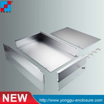 19 tommer rack chassis elektroniske kabinetter aluminium kabinet lille ekstruderet kasse aluminium 482*66.7*250mm
