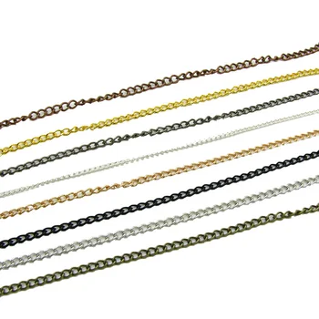 1m/Masse på 2,5-4,5 mm Metal Bulk Smykker Kæde Til gør det selv Smykker at Gøre Leverancer Halskæde Øreringe Resultater Tilbehør