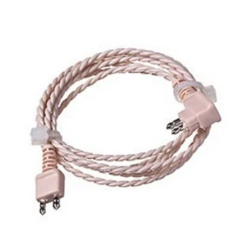 1pc 2pin Universal-Sort/Beige Adapter Kabel høreapparat Modtager Til Lomme Wire Standard strømkabel