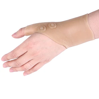 1PC Silikone Gel Håndled Handske Magnetisk Terapi Håndled Hånds Tommelfinger Støtte Gigt Pres Corrector Massage til Lindring af Smerter Handsker
