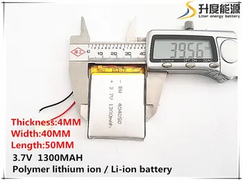 1stk [SD], 3,7 V,1300mAH,[404050] Polymer lithium-ion / Li-ion batteri til TOY,POWER BANK,GPS,mp3,mp4,mobiltelefon,højttaler