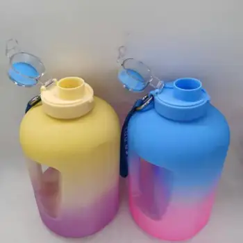 2,5 Liter Stor Kapacitet Vandflaske Gradient Farve Plast Vand Cup Drinkware Udendørs Sport, Der Kører Trænings-Og Kander Sports-Kedel