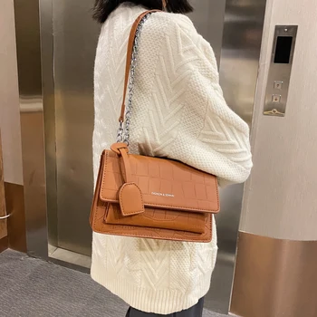 2020Luxury Håndtasker, Kvinder Tasker Designer Nye Vintage Crossbody Tasker til Kvinder Læder Messenger Bag Sac A Main Flap Bag til Pige