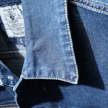 2021 Nye Efteråret Mænd Blå Denim Jakke, Mode Afslappet Slank Bomuld Elasticitet Jeans Pels Mandlige Brand Streetwear Tøj
