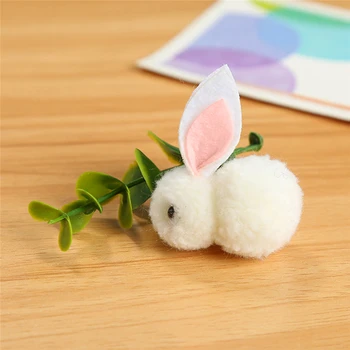 2022 god Påske Dekorationer Plys Mini DIY Håndarbejde Bunny Påske Dekoration til Hjemmet Parti til Fordel Gave Happy Easter Party Indretning