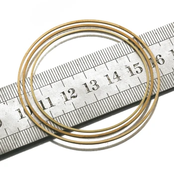 20Pcs Rå Messing Stor Cirkel, Ring Stik 60mm Runde Hoop Charms Link O-Ring Til DIY-Øreringe Smykker at Gøre Resultaterne af Forbrugsstoffer