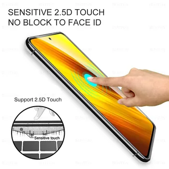 3pcs Hærdet Glas Til Xiaomi Poco X3 Pro Pocophone M3 F3 F1 M F X 3 NFC x3Pro Skærm Protektor HD Sikkerhed Beskyttende Dække Film