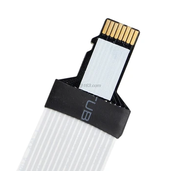 48CM/60CM TF Mand til micro SD-kort Kvindelige Fleksible Card Extension kabel Extender Adapter læser til Bil GPS-mobiltelefon