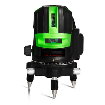5 linje, Laser Nivellering Enhed Konstruktion Grøn Laser Pointer Guide Faglige Niveau Selv Prisme Grøn Laser Beam-Line