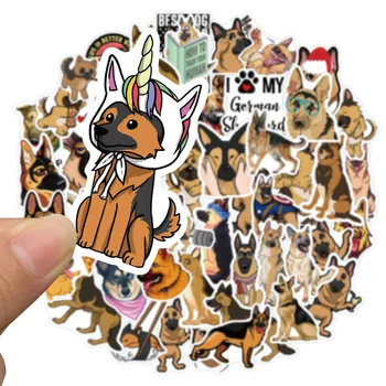 50 stk Animal Pet Shiba Inu Husky Corgi Kuffert Klistermærker Vandtæt Graffiti, Klistermærker