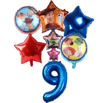 6stk Toy Story Tema Balloner Tegnefilm Folie Helium 32 