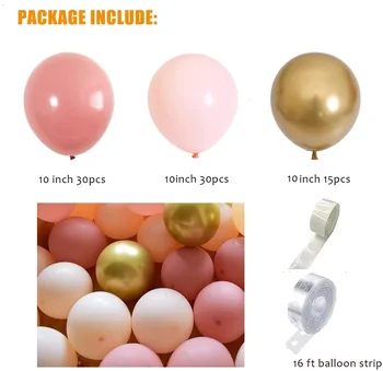 77pcs Blush Pink Guld Ballon Guirlande-til Piger Have Tea Party Fødselsdag, Bryllup Ballon polterabend polterabend Indretning
