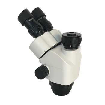 7X-45X Simul-Focal Trinokulartubus Zoom Stereo-Mikroskop Hoved +0.5 X 2,0 X Ekstra Mål Industrielle Smykker Telefon PCB Reparation