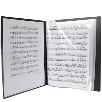 80 Ark A4-Mapper Klaver Indsæt-type Musik Book Shape-Fil Opbevaring af Forbrugsstoffer Musik Score Mappe 2018 Nye hot salg