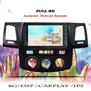 Android-10 bilradioen Til Toyota Fortuner HILUX Revo Vigo 2008 -2012 2013 ny Afspiller til Multimedie-Navigation GPS-DVD-Tape Recorder