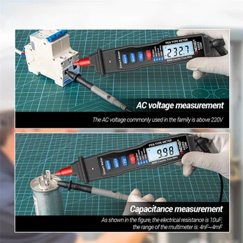 ANENG A3003 Digital Multimeter Pen Type 4000 Meter Tæller Ikke Kontakt med AC/DC Spænding Strøm Modstand Kapacitans Hz Teste