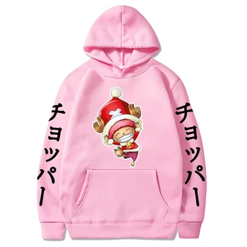 Anime i Ét Stykke Hoodie Tony Tony Chopper Kvinders Sweatshirts Hip Hop Lange Ærmer Pullover Vinter Streetwear Tøj