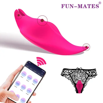 APP Control Bærbare Vibrator Trusser Sex Legetøj Til Kvinder Klitoris Stimulator 16 Speed Vibrerende Æg Butterfly Vibrator Femme