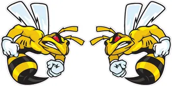 Automotive produkter Angry Bee Par Decal animationsfilm label klistermærker Egnet til køleskabe og motorcykler