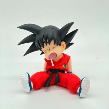 Bandai Dragon Ball Z Anime Figur Son Goku Sovende Kawaii Legetøj PVC-Model Barndom Goku Handling Figura Dukke Til Børn Gaver