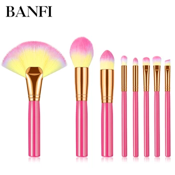 BANFI 8stk Makeup Børster til Værktøj Sæt Kosmetiske Pulver øjenskygge, Foundation, Blush Blanding af Skønhed, Make Up Børste Maquiagem