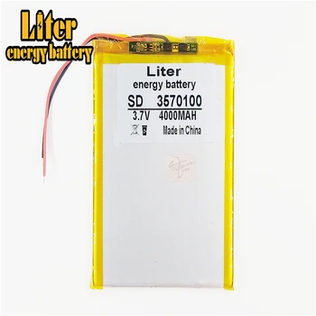 Bedste Størrelse 3570100 3,7 V 4000mah Lithium polymer Batteri med yrelsen For 7 tommer
