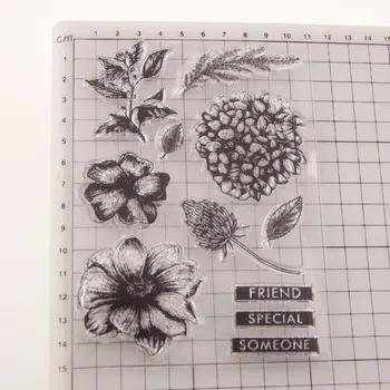 Blomst spåntagende Dør og Klare Stempler, Scrap for DIY-Kort, hvilket Gør at Skære Håndværk Stencil Dør