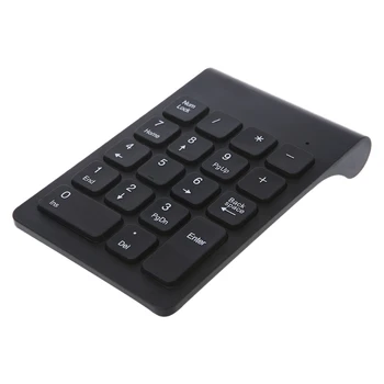 Bærbare 2,4 G Digitale Trådløse Tastatur USB-Nummer Pad 18 Taster Numerisk Tastatur