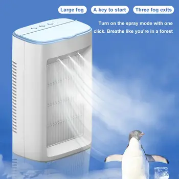 Bærbare Luften Køligere Ventilator USB klimaanlægget med 200 ml Vand Tank Desktop Aircondition, Ventilator Luftfugter Purifier Til Kontor Soveværelse