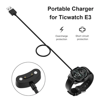 Bærbare Ur Tilbehør-Oplader Smart Ur Oplader Dock fra Vugge til Ticwatch E3 / Pro3 / Pro3 LTE Oplader Kabel