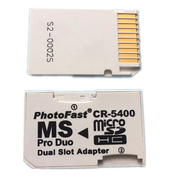 CR5400 Dual Card-Læser Photofast CR5400 Dual Slot Adapter til Micro SD-TF Kort til MS Memory Stick Pro Duo-Adapter