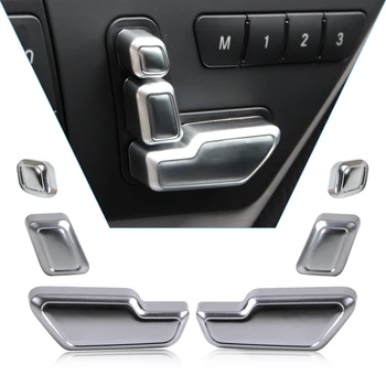 DWCX Chrome Dør Sædet Justere Knappen Switch Dækning Trim til Mercedes Benz C E GL CLS-Klasse W212 W218 X166 W166 W246 W204 W117 X204