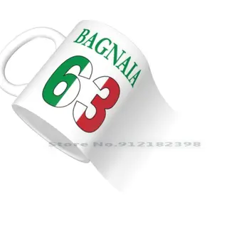 Francesco Bagnaia-63 Keramisk Krus Og Kopper Mælk, Te, Krus Francesco Bagnaia 63 Moto Gp Italien Italia 2019 2020 Kreative