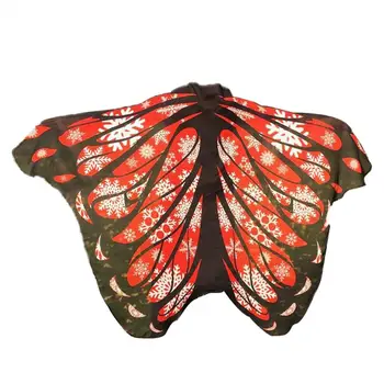 Halloween Kappe Butterfly Stil Dekorative Gradient Farve Blødt Stof Sommerfugl Vinger Cape Kostume til Fest