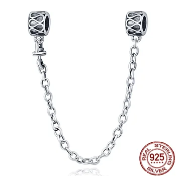 HOT 925 Sterling Sølv Retro Kæde Charms Til Oprindelige Pandora armbånd Armbånd Gør DIY Kvinde Gave