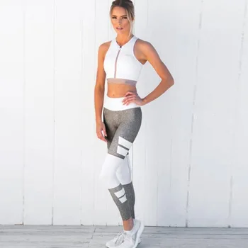 Hurtig transport Leggings Kvinder Gotiske Fitness-Træning Tøj Mesh Høj Talje Bukser Kvindelige Åndbar Patchwork Sportstøj