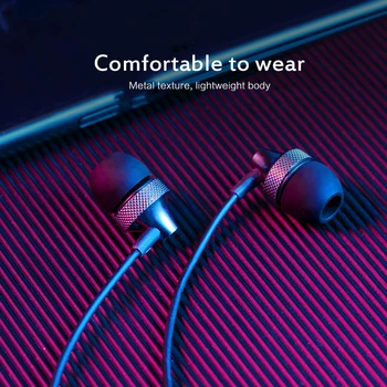 I Øret Oortelefoon Opfyldt Micphone Stereo Headset Gratis Hd Oproep Sport Headset Voor Samsung Xiaomi Huawei Voor Computer
