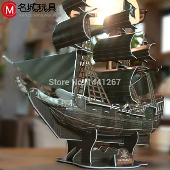 Jack Sparrow, Kaptajn 3D puslespil papir skib model Pirates of the Caribbean Black Pearl Model gammel Sejler sejlbåd krigsskibe