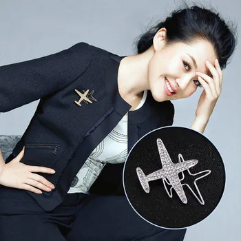 Jeg-Remiel Airplane Mode Stil Broche Pin-koden til Kvinder og Mænd, der Passer Sweater Små Fly Sjal Spænde Revers Krave Tilbehør
