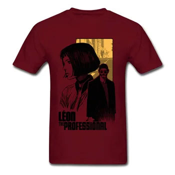 Karakter T-shirt Til Mænd Mathilda Leon Professionel Killer t-shirt Bomuld, Retro t-Shirts Leon Film T-Shirts Gratis Fragt