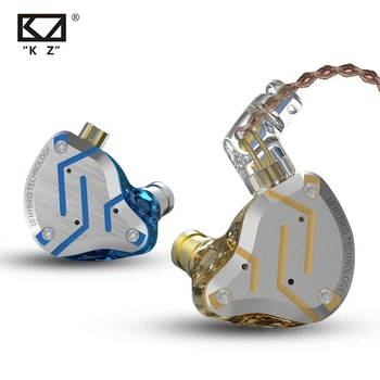KZ ZS10 auriculares Pro 4BA + 1DD hibrido da la oreja auriculares HIFI auriculares DJ Overvåge de auricular auriculares KZ ZS10PR