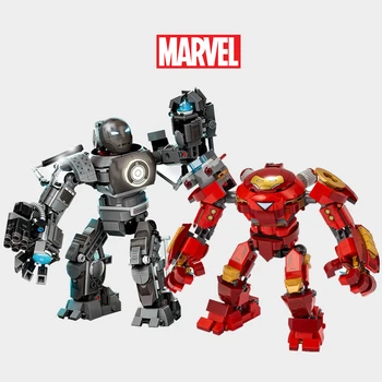 Marvel Avengers Iron Man Strygejern Monger MK1 Rustning Hulkbuster Helte Mecha Ironman Stark 76190 76164 Model byggesten Mursten Toy