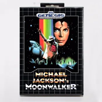 Michael Jackson 's Moonwalker Spil Patron, 16 bit MD Spillet Kort Med en Retail Box Til Sega Mega Drive