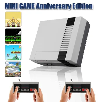 Mini TV Retro 8-bit-Afspiller, Konsol HD-Arkade Spil, Video Indbygget 620 Klassiske Spil Maskine Med Ni Huller Håndtag Til Nintendo