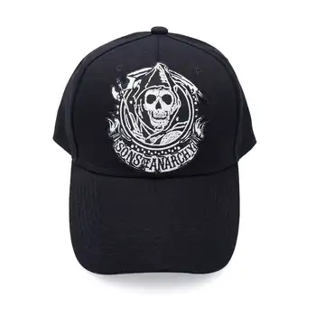 Mode Baseball Cap Sons Of Anarchy Kraniet Mayaerne Broderi Casual Snapback Hat Høj Kvalitet Racing Motorcykel Sport Hat