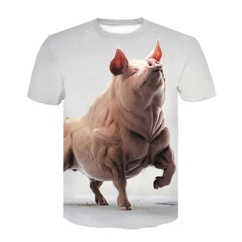 Mænd Animal t-shirt Orangutang/monkey 3D-Print t-shirt Sjove tees øverste Kort Ærme rund hals Sommeren Mænds Tøj premium t-shirts